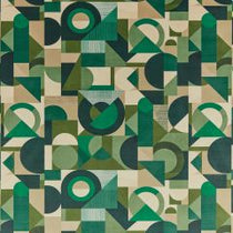 Geometrica Velvet Jadeite Fabric by the Metre